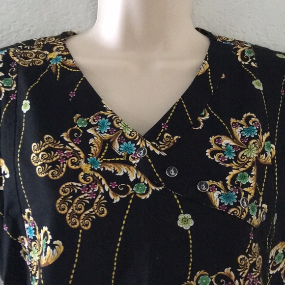 Baby Phat Medical Uniform Scrub Top - Picture 4 of 6